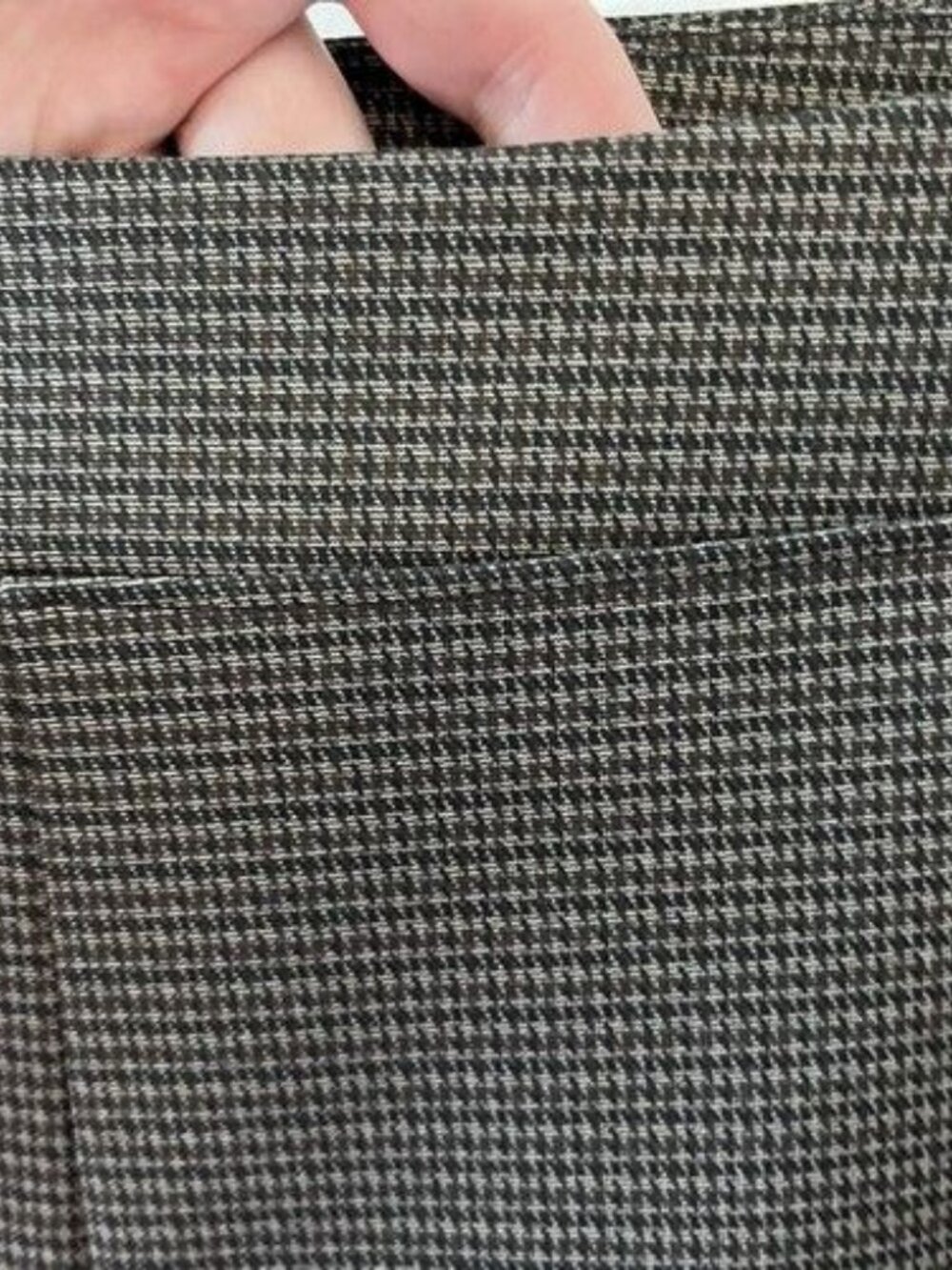 NEW‎ Madison Grey Pull On Pants Elastic Waist Size 3X Brown Houndstooth Plaid - Picture 3 of 10